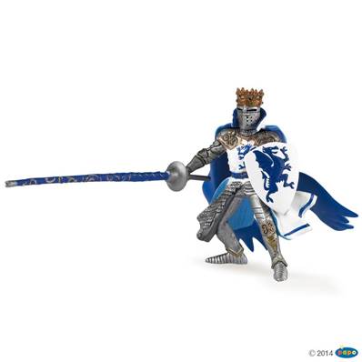 Figurine Roi au dragon bleu - Figurine du Médiéval - Papo 39387