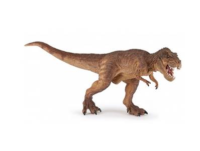 Figurine Dinosaure T Rex courant marron - Figurines Préhistoire et Dinosaures - Papo 55075