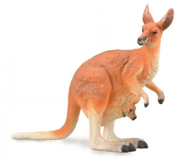 Figurine Collecta 88921 - Kangourou avec bébé - Taille L - Les Animaux Collecta