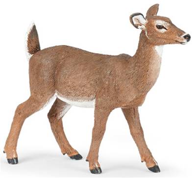 Figurine Biche De Virginie - Figurines des Animaux de la forêt - Papo 50218