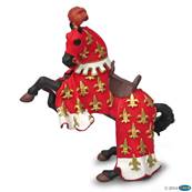 Figurine Cheval du prince Philippe rouge - Figurine du Médiéval - Papo 39257