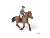 Figurine Cheval de concours et son cavalier - Equitation - Papo 51561