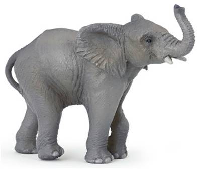 Figurine Jeune Eléphant - Figurines des Animaux Sauvages - Papo 50225