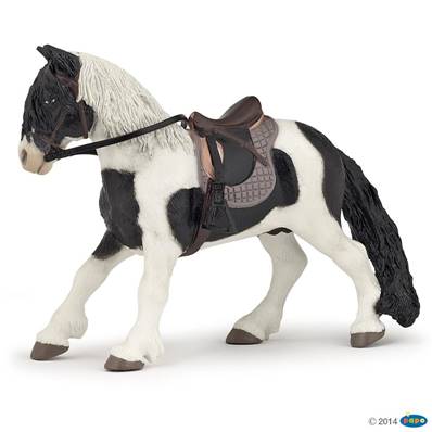 Figurine Poney avec selle - Figurines d’équitation - Papo 51117