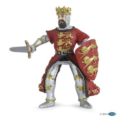 Figurine Roi Richard rouge - Figurine du Médiéval - Papo 39338