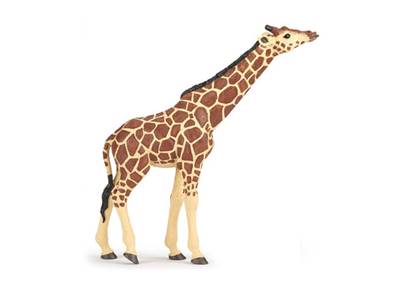 Figurine Girafe tête levée - Figurines des Animaux Sauvages - Papo 50236