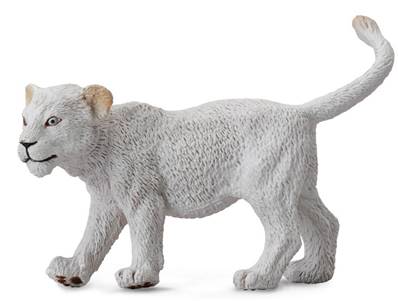 Figurine Collecta 88551 - Lionceau blanc marchant - Taille S - Animaux Collecta