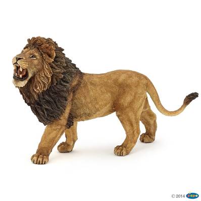 Figurine Lion rugissant - Figurines des Animaux Sauvages - Papo 50157