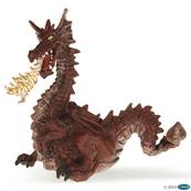 Figurine Dragon rouge avec flamme - Figurine Fiction et Légende - Papo 39016