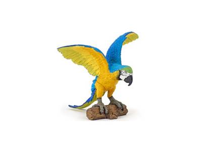 Figurine Perroquet Ara Bleu - Figurines des Oiseaux - Papo 50235
