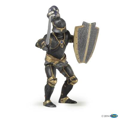 Figurine Chevalier en armure noire - Figurine du Médiéval - Papo 39275