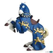 Figurine Cheval du roi Richard bleu - Figurine du Médiéval - Papo 39339