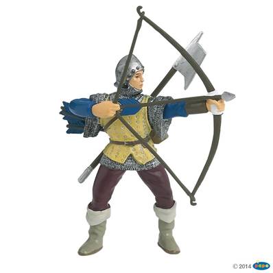 Figurine Archer bleu - Figurine du Médiéval - Papo 39385