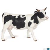 Figurine Vache noire et blanche - Figurines des Animaux de la Ferme - Papo 51148