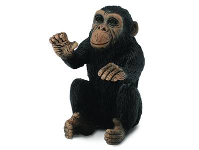 Figurine Collecta 88494 - Bébé Chimpanzé - Taille S - Figurines des Animaux Sauvages