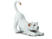 Figurine Collecta 88550 - Lionceau Blanc s'étirant - Taille S - Collecta Animaux