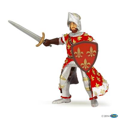 Figurine Prince Philippe rouge - Figurine du Médiéval - Papo 39252