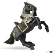 Figurine Cheval du chevalier en armure noire - Figurine du Médiéval - Papo 39276