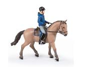 Figurine Cheval de promenade et son cavalier - Equitation - Papo 51565